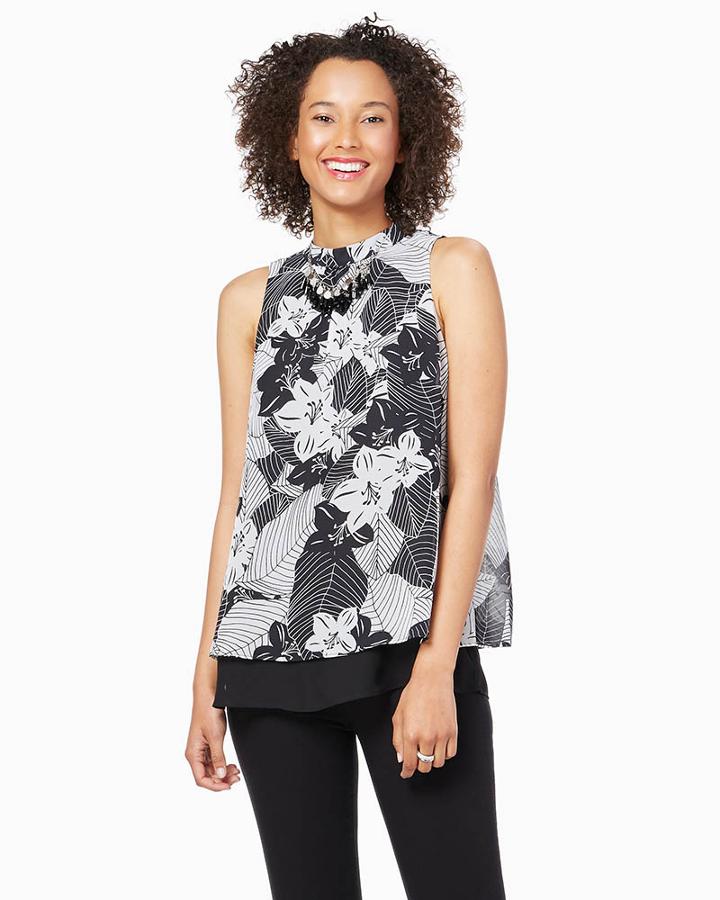 Charming Charlie Kauai Halter Tier Tank