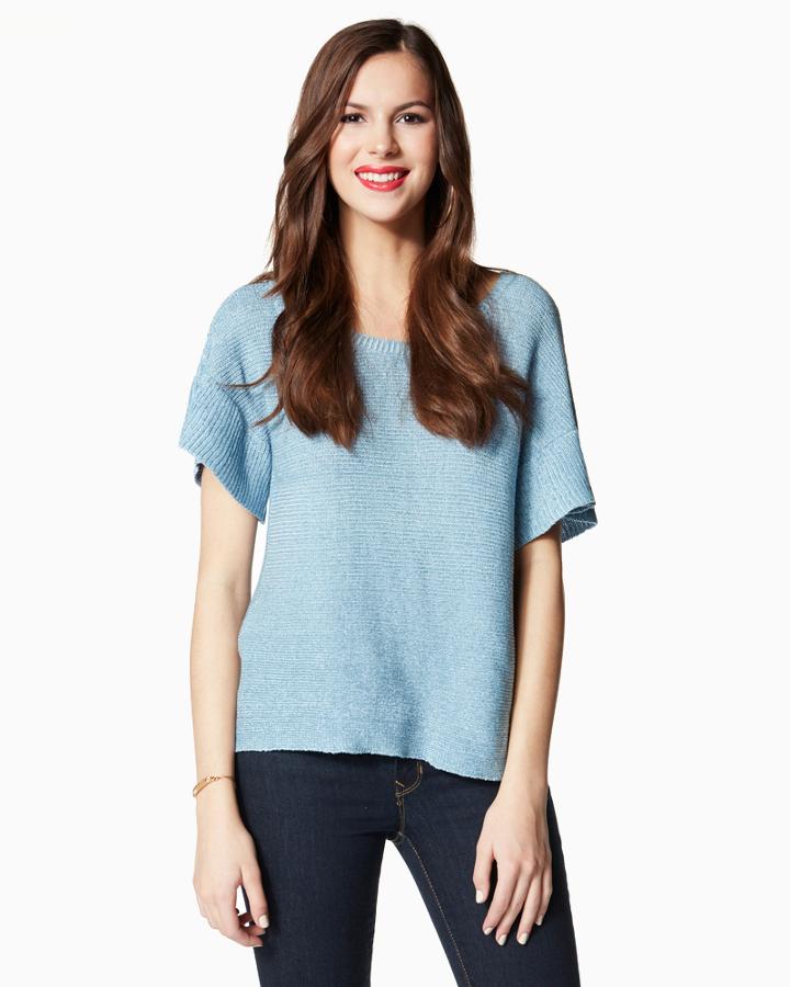 Charming Charlie Lace Flyaway Knit Top