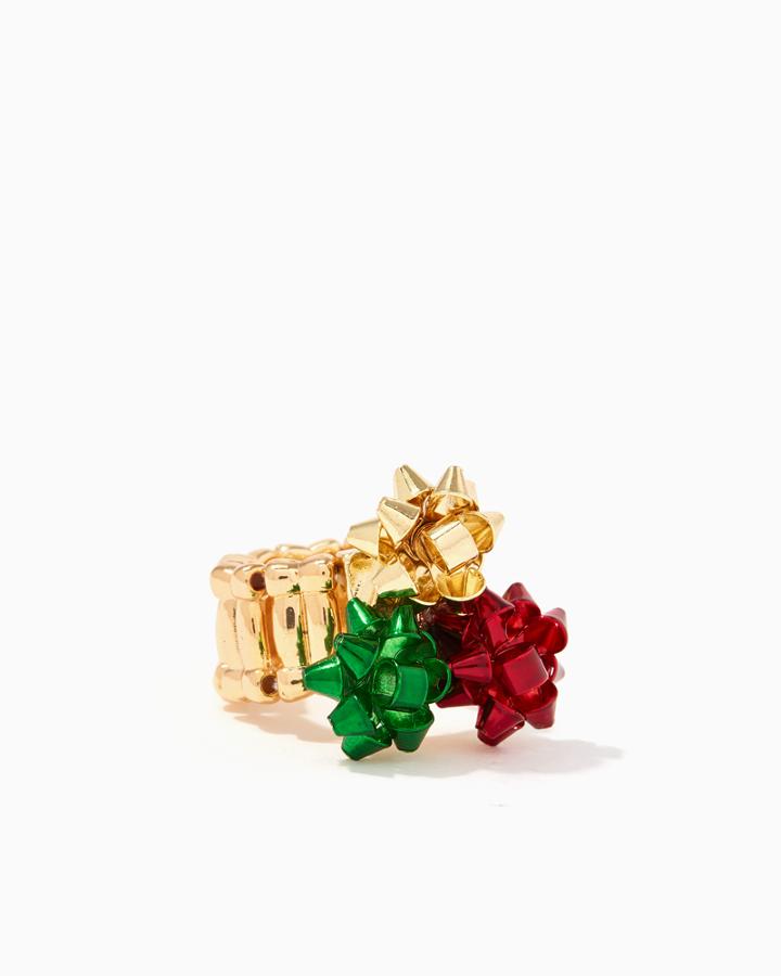 Charming Charlie Stretch Ring Gift Bow