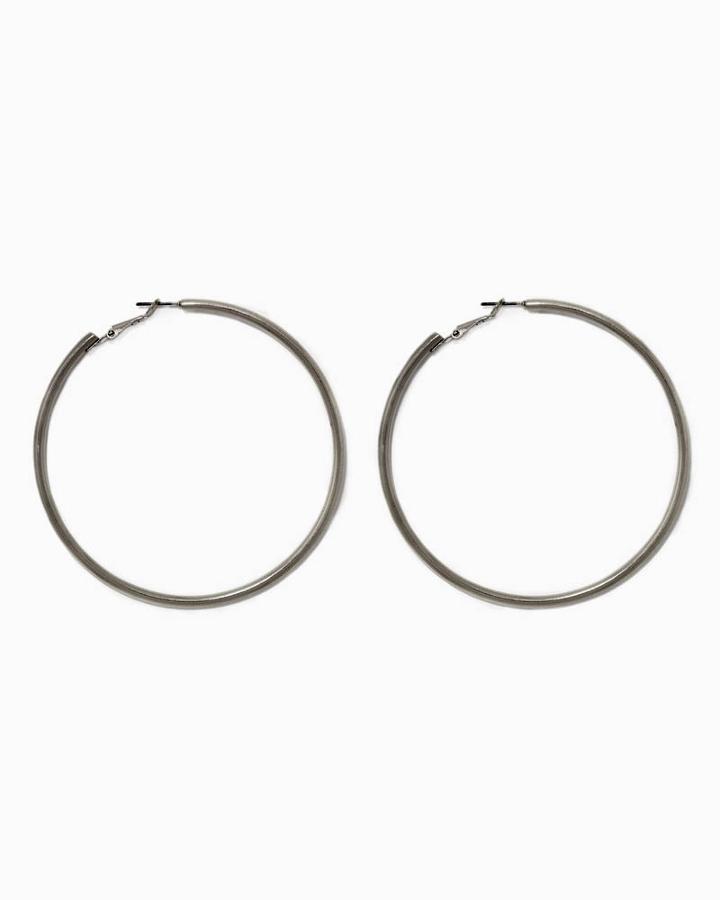 Charming Charlie Large Clutchless Hoops