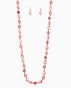 Charming Charlie Opalescent Shell Necklace Set