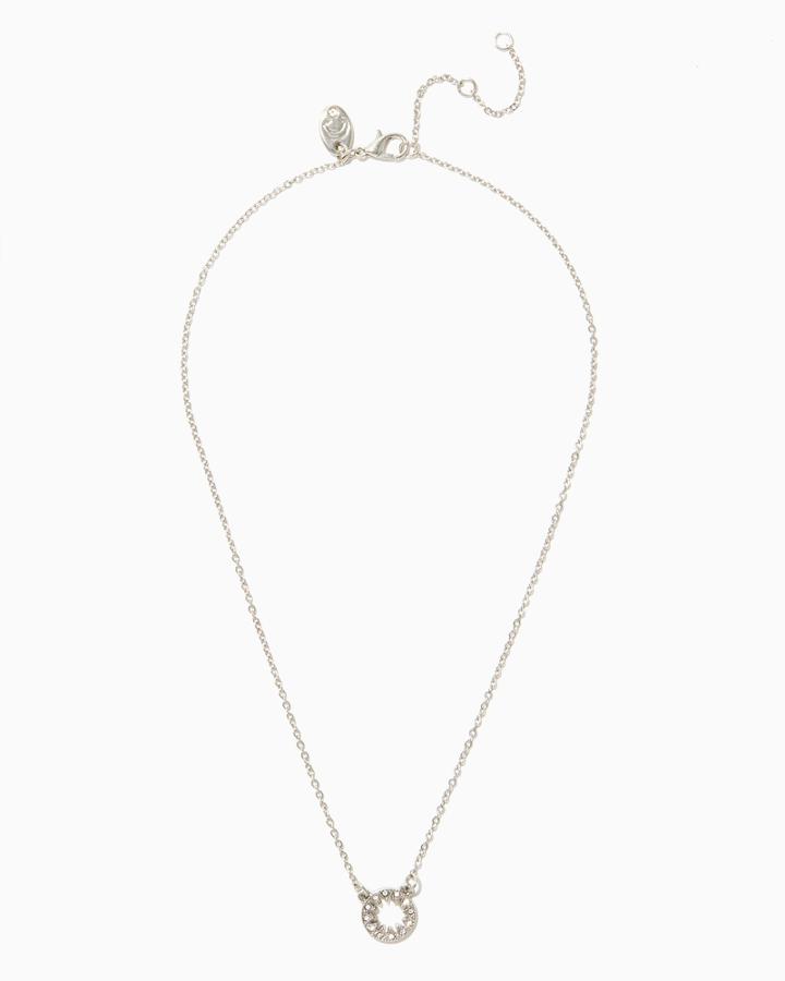 Charming Charlie Pav Burst Pendant Necklace