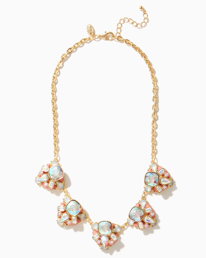 Charming Charlie Iridescent Lights Statement Necklace