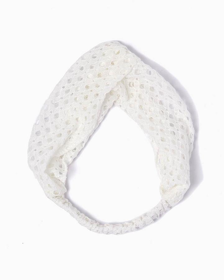Charming Charlie Eyelet Bandeau Hair Wrap