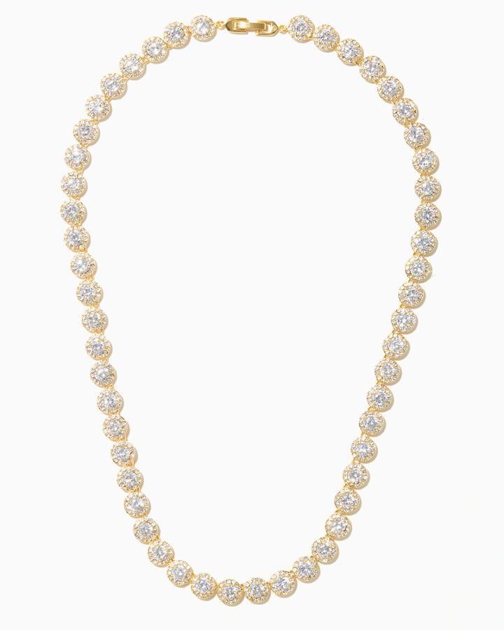 Charming Charlie Naturi Pav Halo Necklace