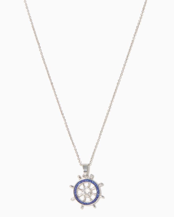 Charming Charlie Sparkling Helm Pendant Necklace