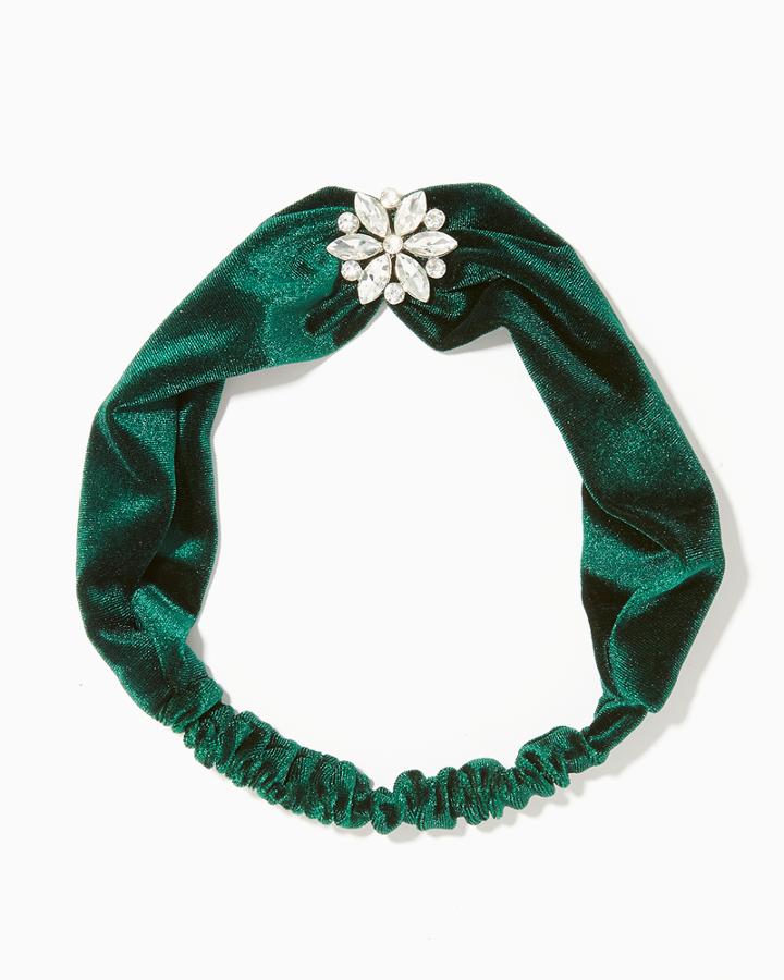 Charming Charlie Rhinestone Poinsettia Hair Wrap