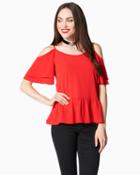 Charming Charlie Off The Shoulder Ruffle Top