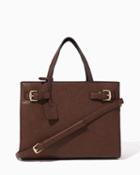 Charming Charlie Uptown Buckled Satchel