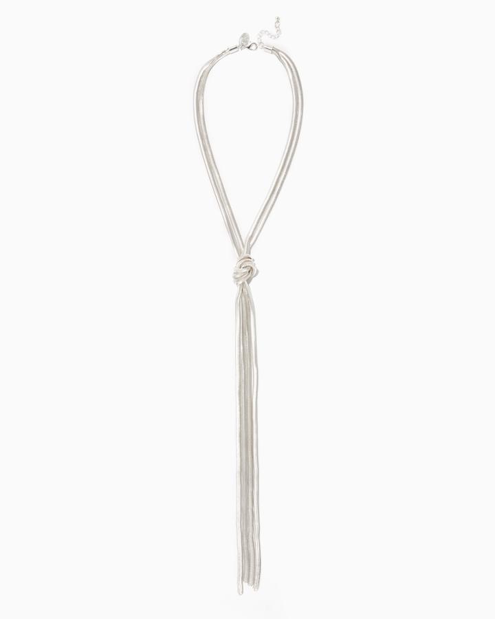 Charming Charlie Sillky Knot Lariat Necklace