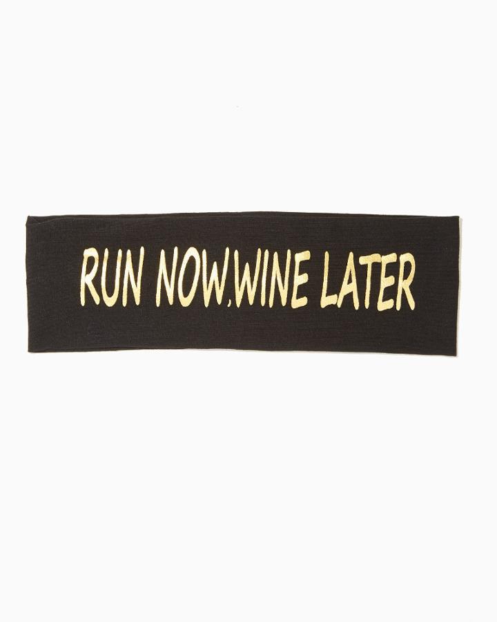 Charming Charlie Run Now Wine Later Headband