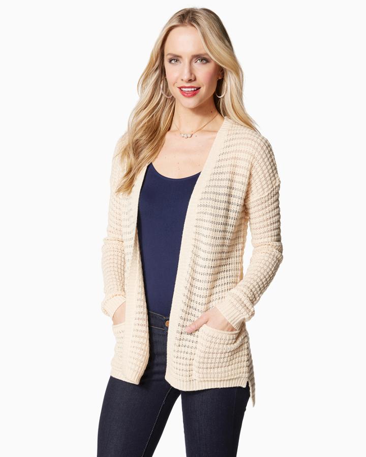 Charming Charlie Cozy Braided Cardigan