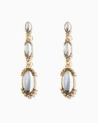 Charming Charlie Cabochon Luxe Linear Earrings
