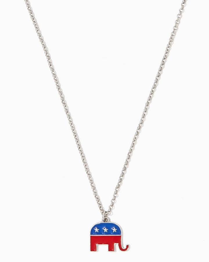 Charming Charlie Republican Elephant Pendant