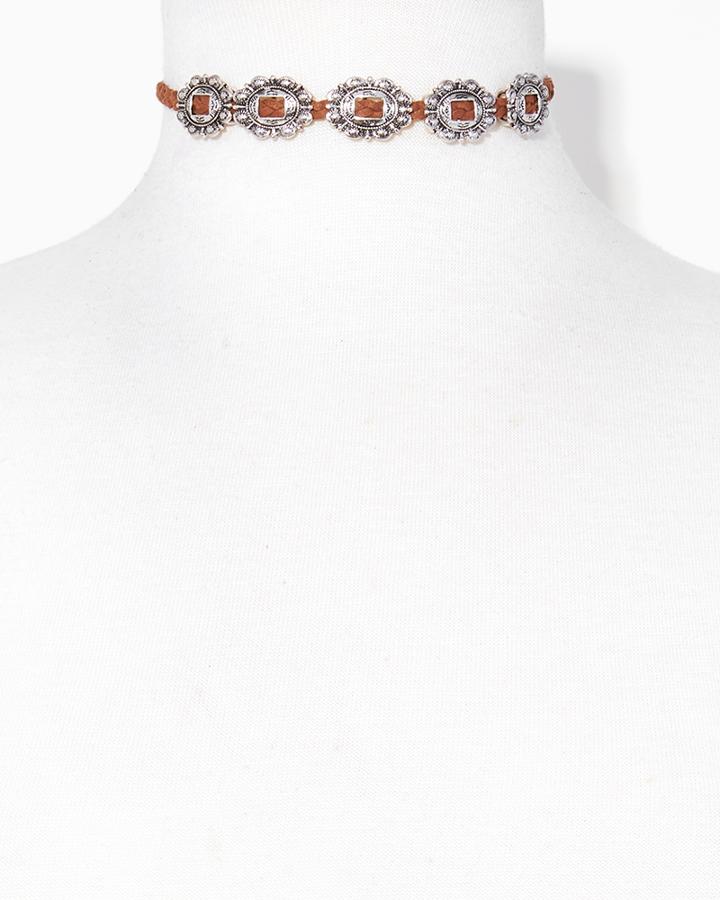 Charming Charlie Rodeo Braided Choker Necklace