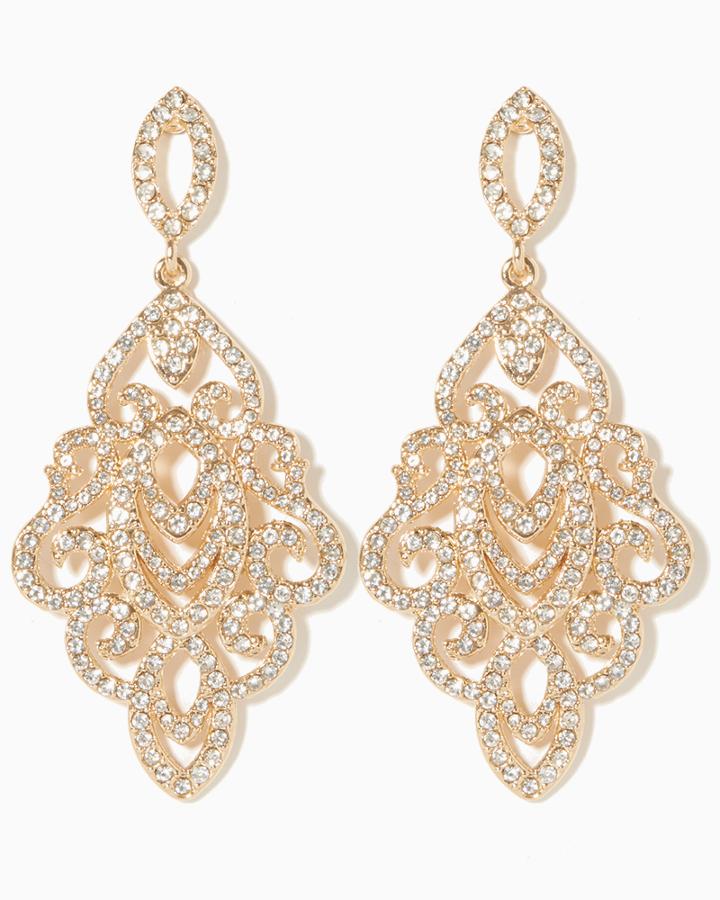 Charming Charlie Sophia Pav Drop Earrings