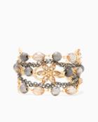 Charming Charlie Mazie Floral Layered Bracelet