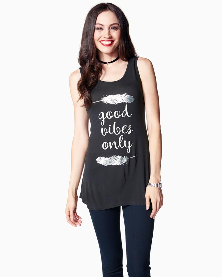 Charming Charlie Good Vibes Only Tank