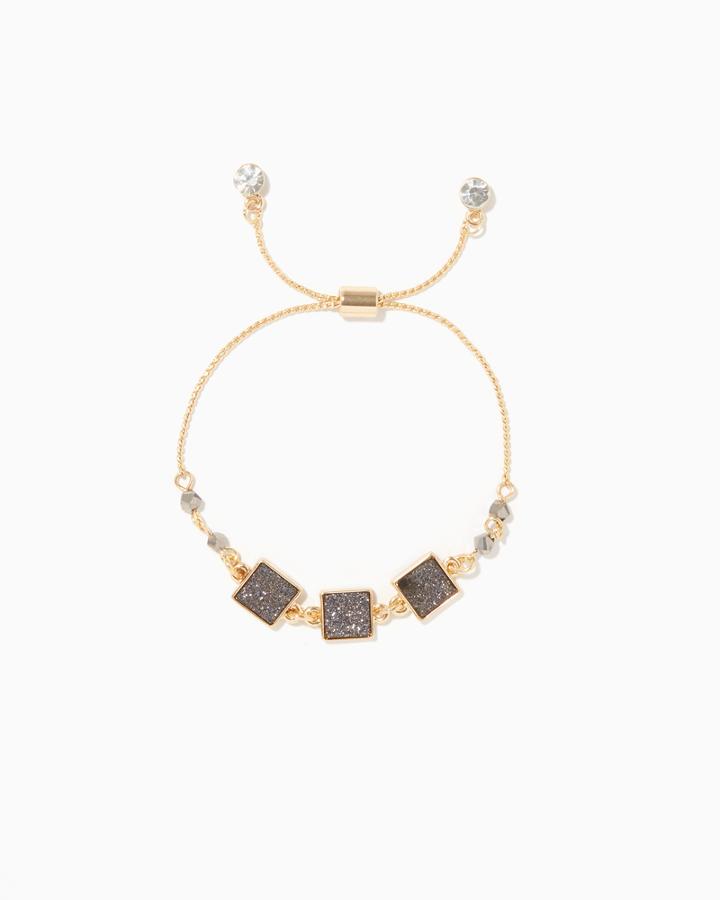 Charming Charlie Square Stardust Reversible Bracelet