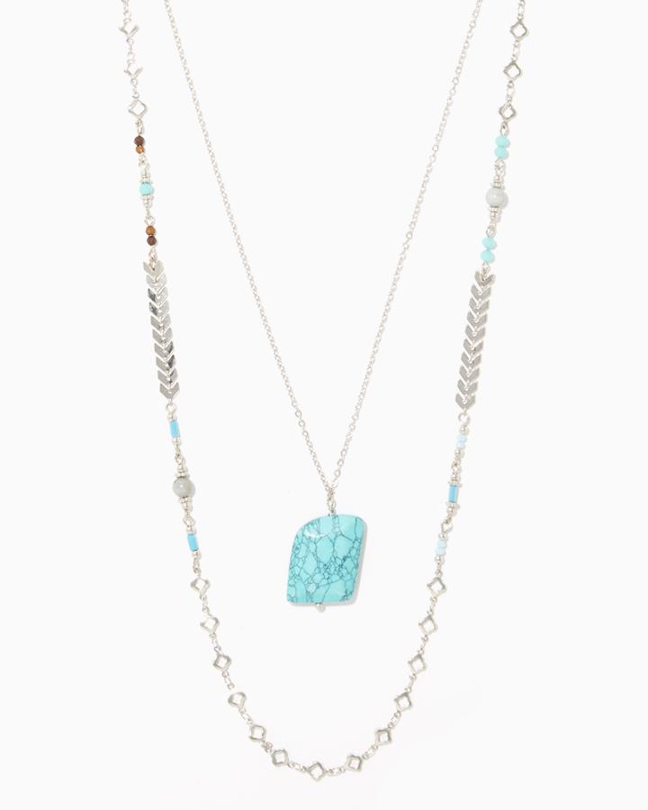 Charming Charlie Kinsley Turquoise Layered Necklace
