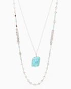 Charming Charlie Kinsley Turquoise Layered Necklace