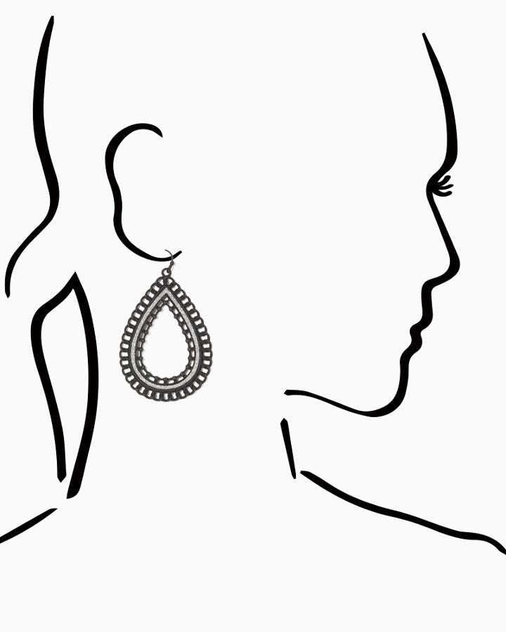 Charming Charlie Matte Chain Stardust Earrings