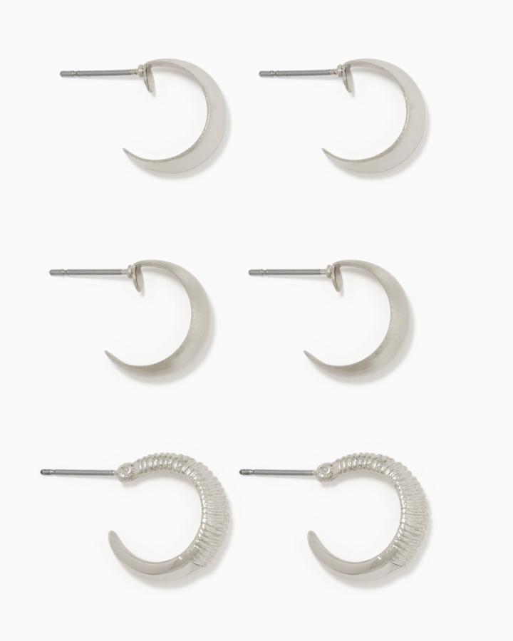 Charming Charlie 9 To 5 Huggie Hoop Earrings