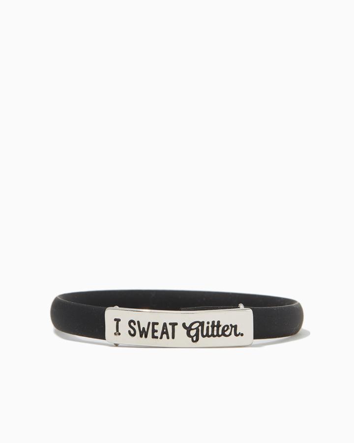 Charming Charlie Sweat Glitter Silicone Bracelet