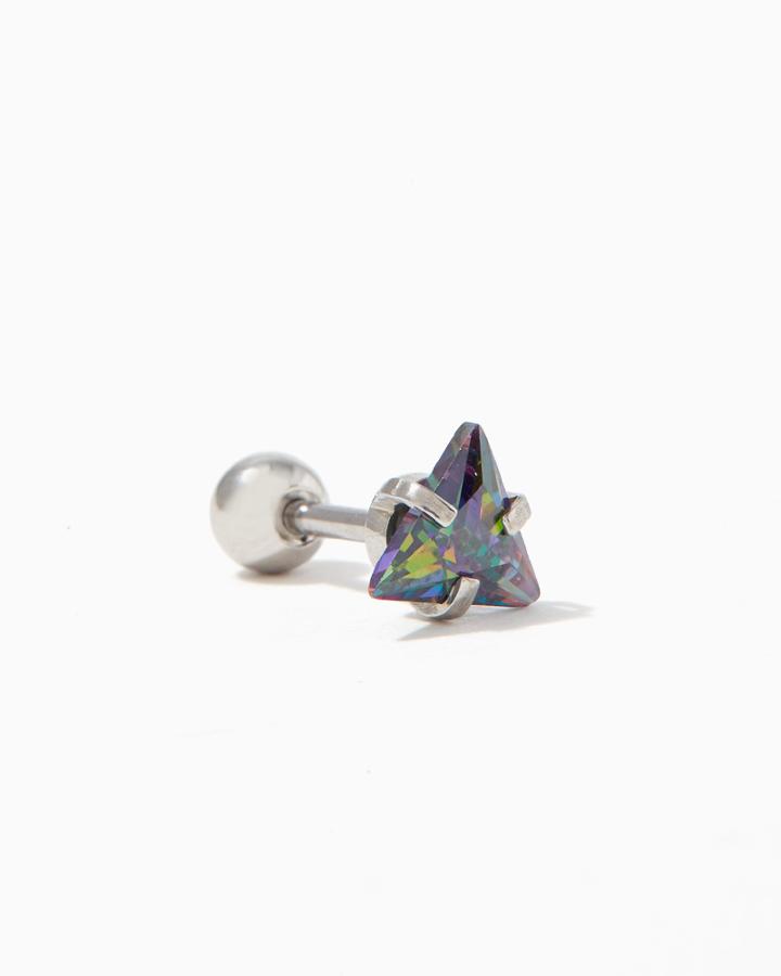 Charming Charlie Iridescent Triangle Cartilage Earring