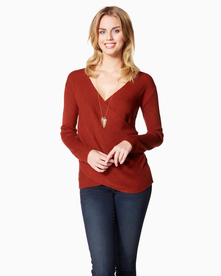 Charming Charlie Classic Wrap Sweater