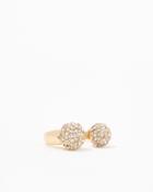 Charming Charlie Dazzling Globes Open Shank Ring
