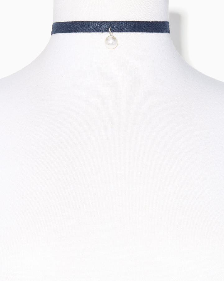 Charming Charlie Shoelace & Pearl Choker