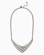 Charming Charlie Stardust Plate Statement Necklace