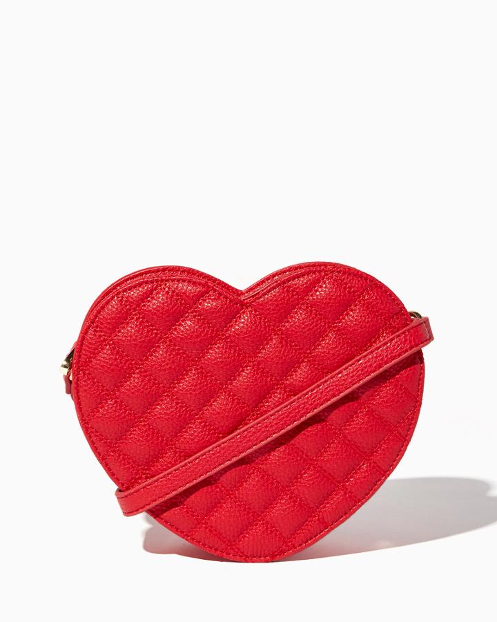 Charming Charlie Quilted Heart Crossbody