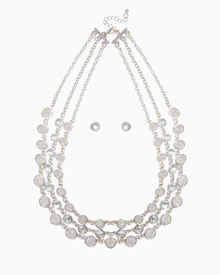 Charming Charlie Galactic Stardust Necklace Set