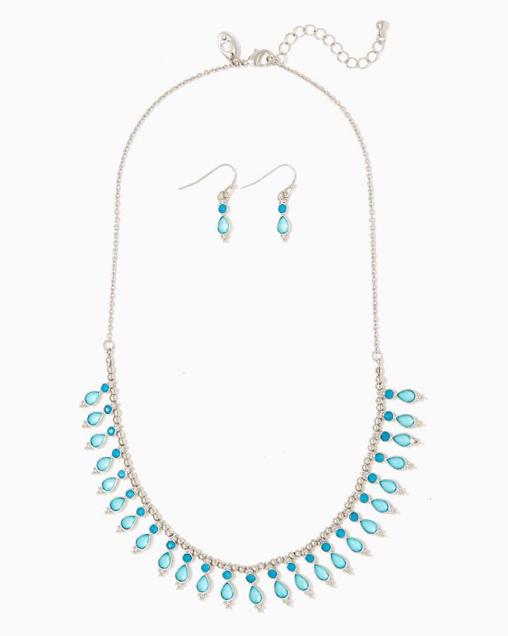 Charming Charlie Totally Teardrop Statement Necklace Set