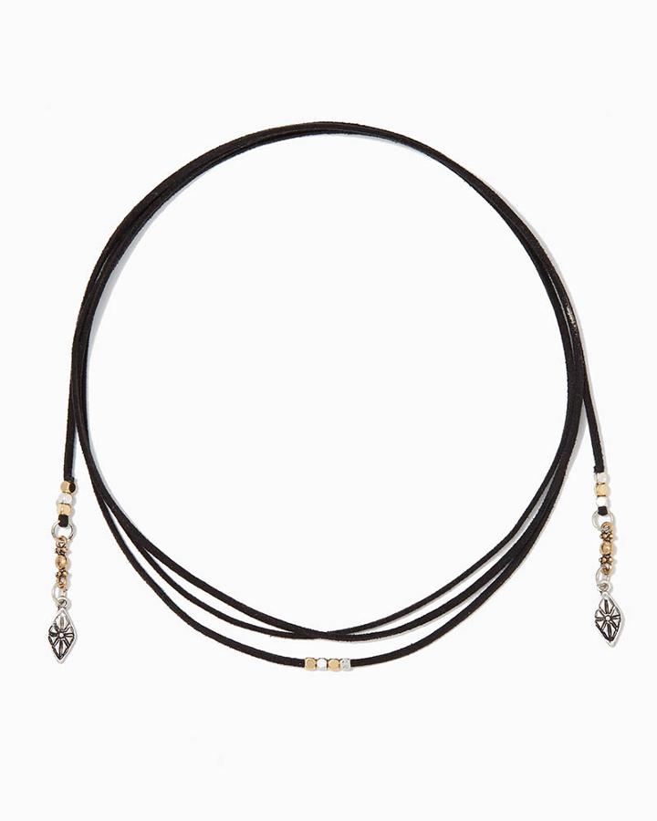 Charming Charlie Beaded Wrap Choker Necklace
