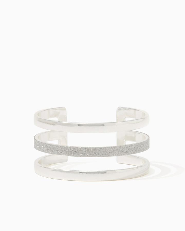 Charming Charlie Trinity Stardust Cuff Bracelet