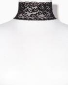 Charming Charlie Romantic Wide Lace Choker