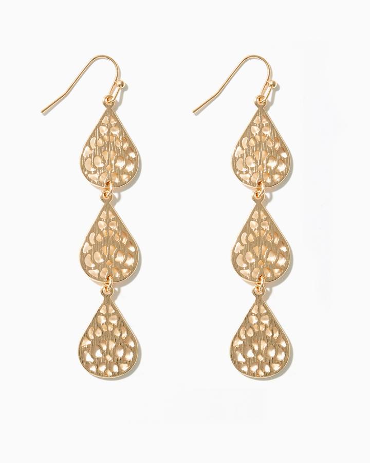 Charming Charlie Tiered Filigree Earrings