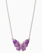 Charming Charlie Butterfly Enamel Pendant Necklace