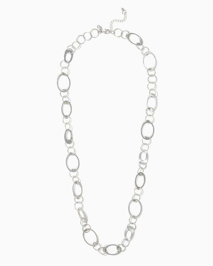 Charming Charlie Slant Circle Necklace