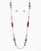 Charming Charlie Ombre Station Necklace Set
