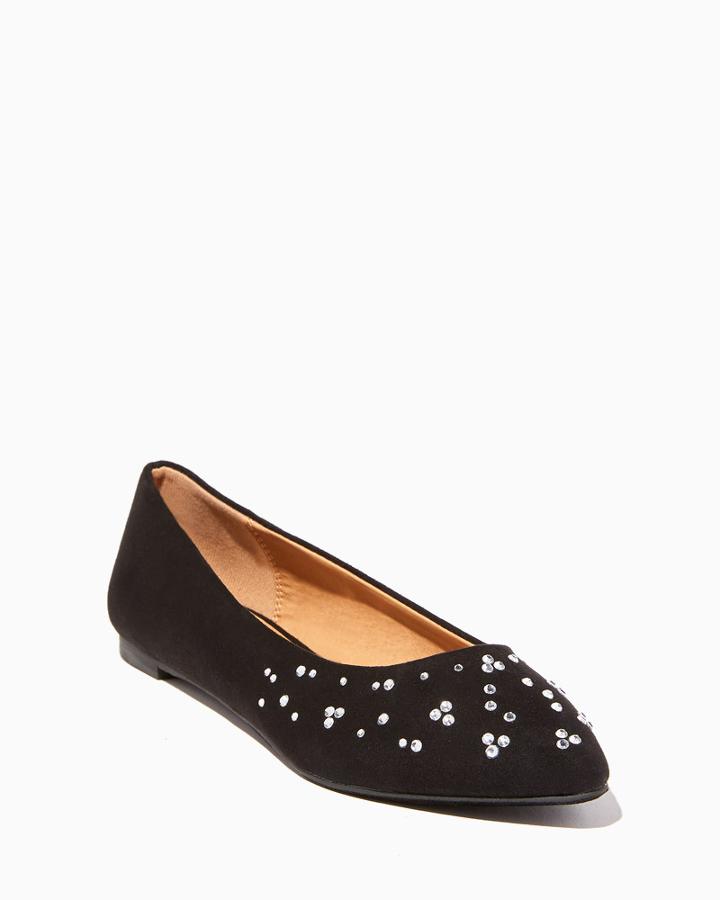 Charming Charlie Gem Cluster Ballet Flats