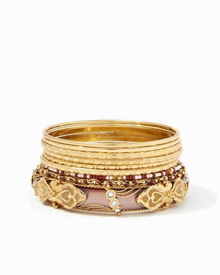 Charming Charlie Sera Mixed Bangle Set