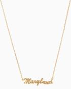 Charming Charlie Maryland Pendant Necklace