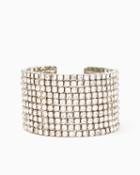 Charming Charlie Rows Of Stone Cuff Bracelet