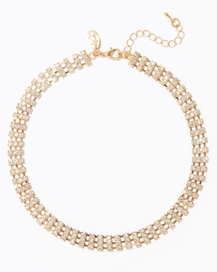 Charming Charlie Lira Pav Choker Necklace
