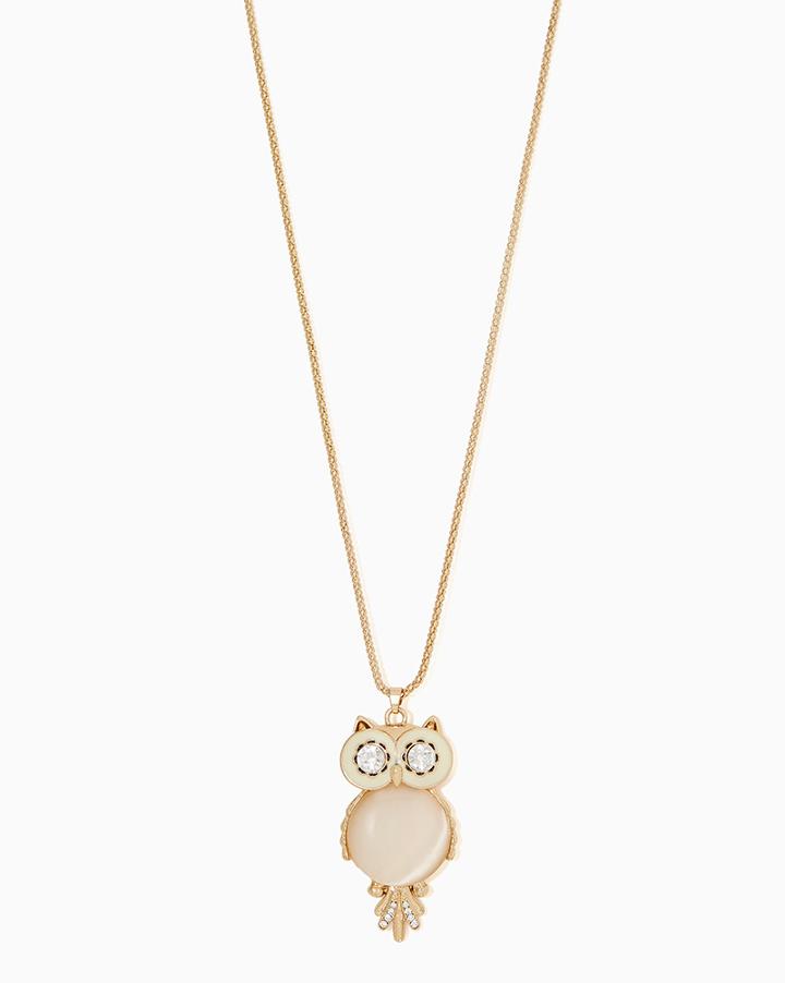 Charming Charlie Big Eyed Owl Necklace