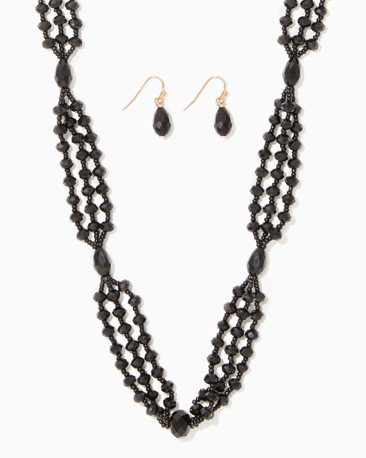 Charming Charlie Mixed Beading Necklace Set